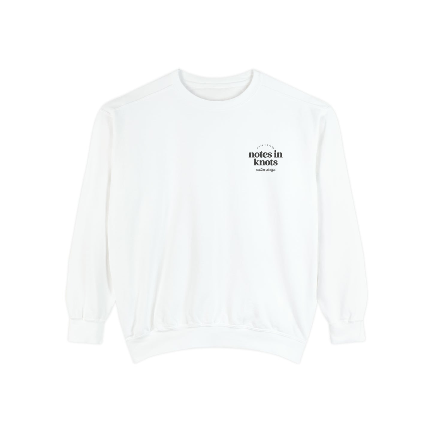 Notes in Knots Crewneck Sweater