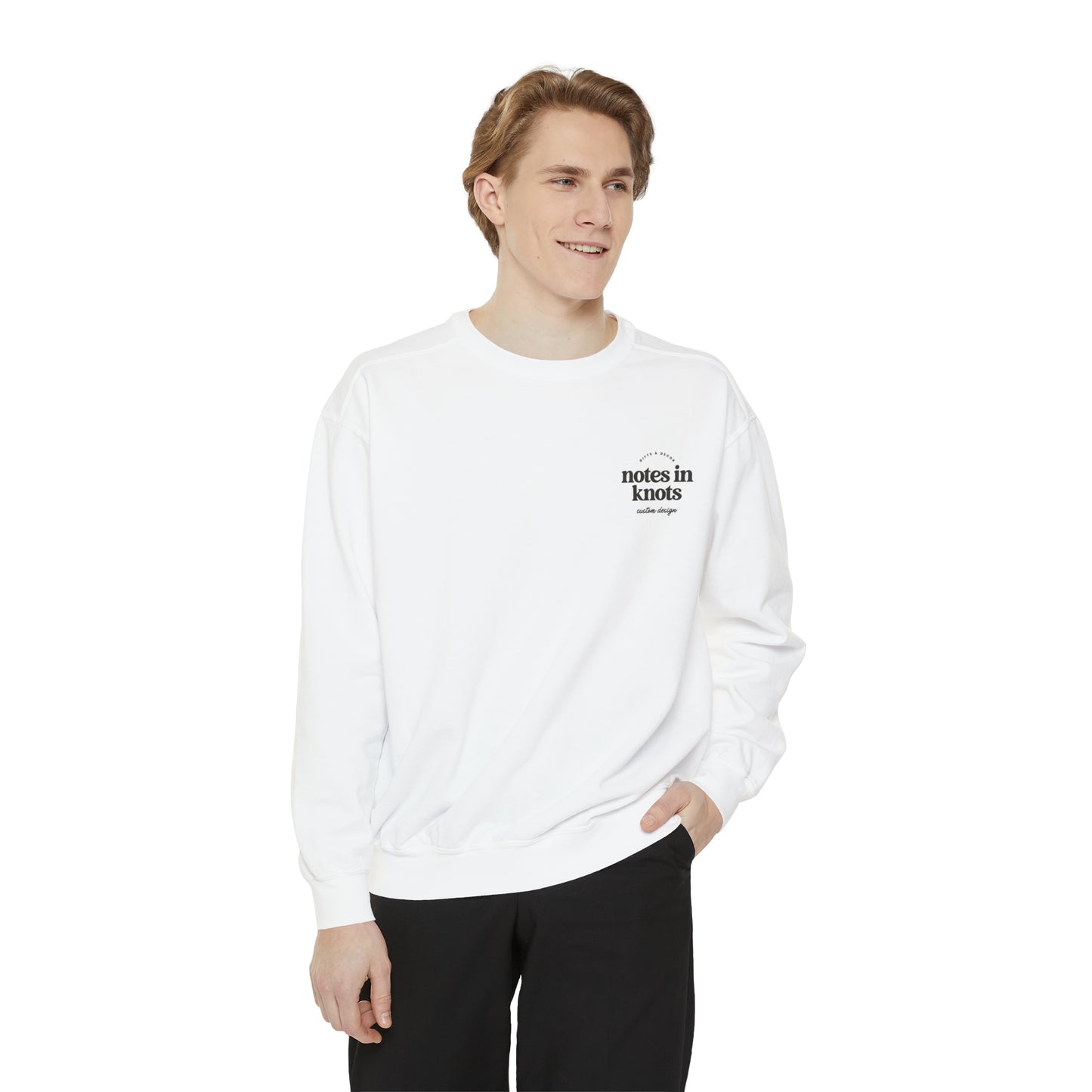 Notes in Knots Crewneck Sweater