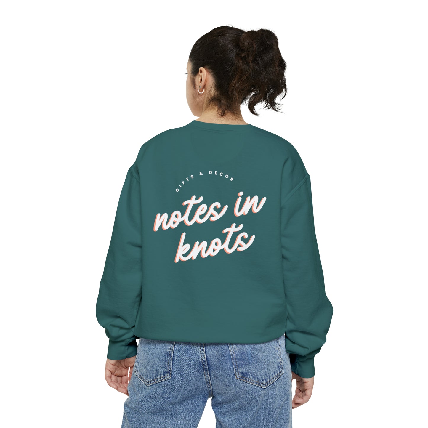 Notes in Knots Crewneck Sweater