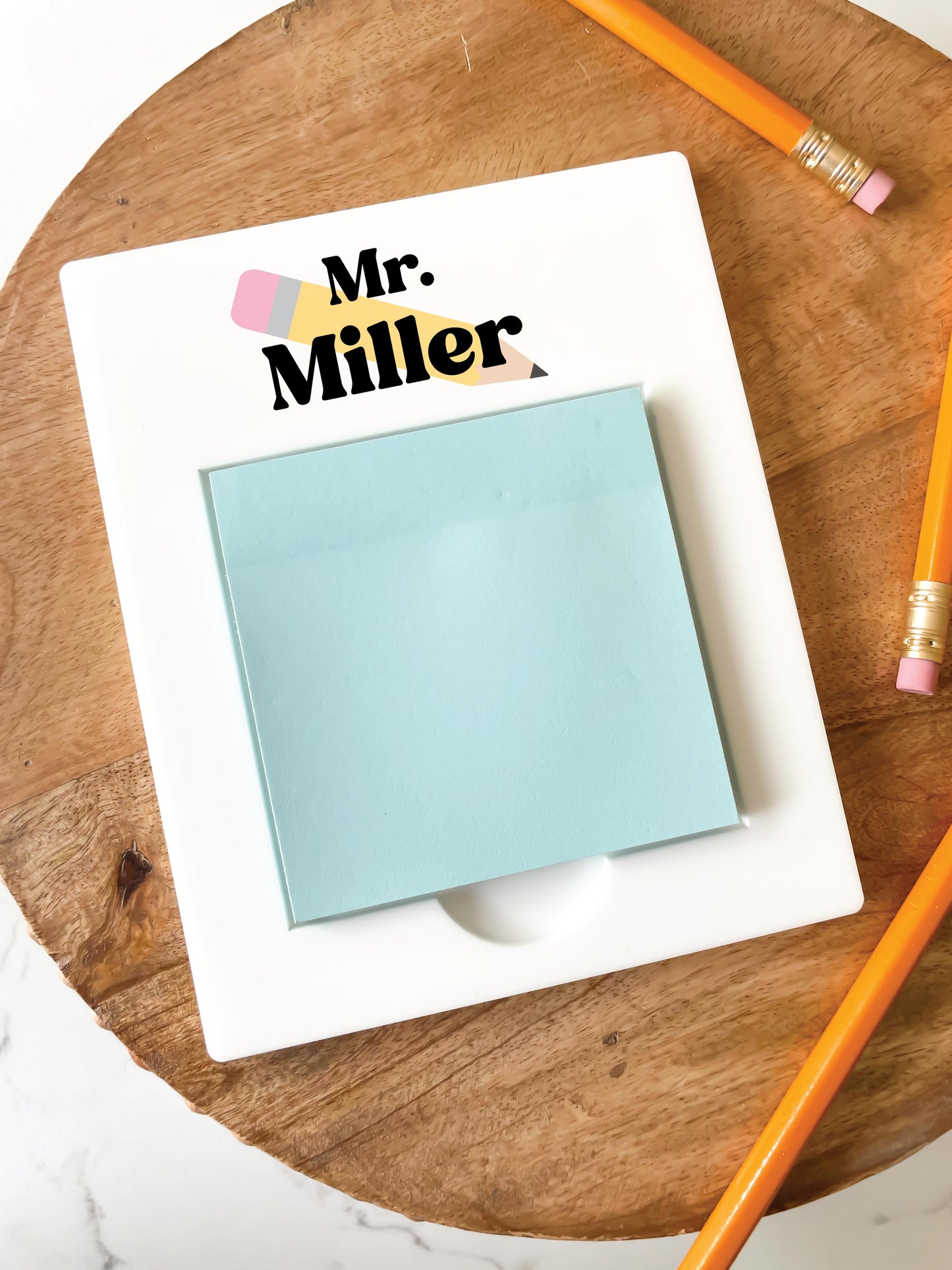 Teacher Acrylic Stickie Note Holder