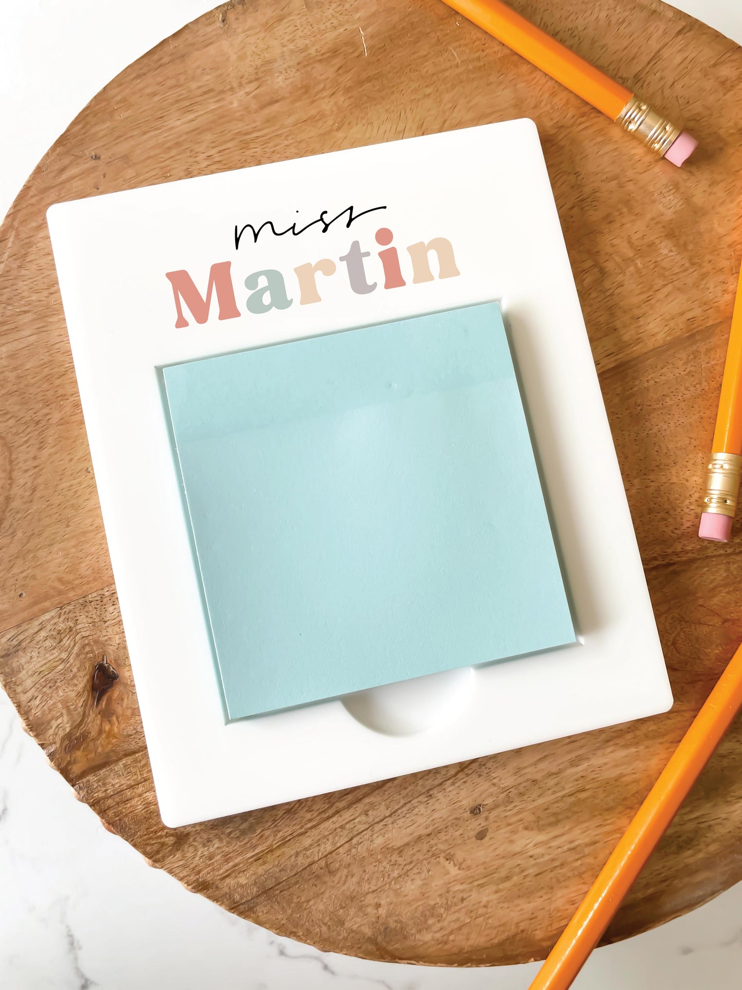 Teacher Acrylic Stickie Note Holder