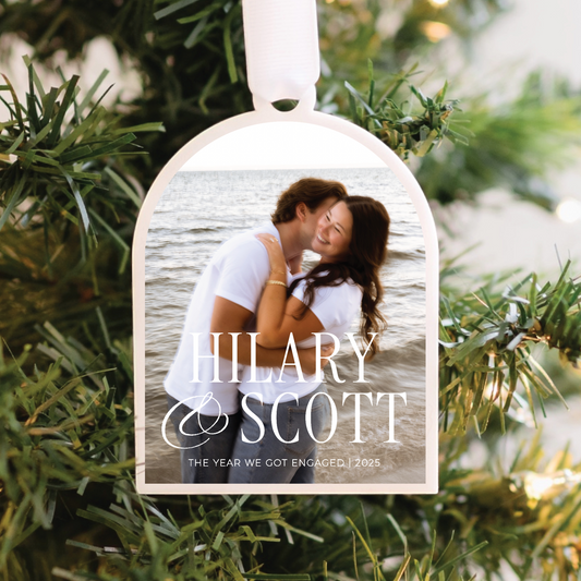 Our First Christmas Engaged Christmas Ornament