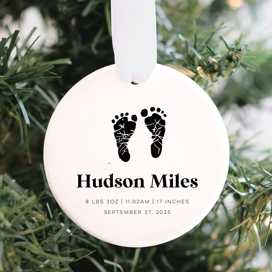 Custom Baby's First Christmas Ornament