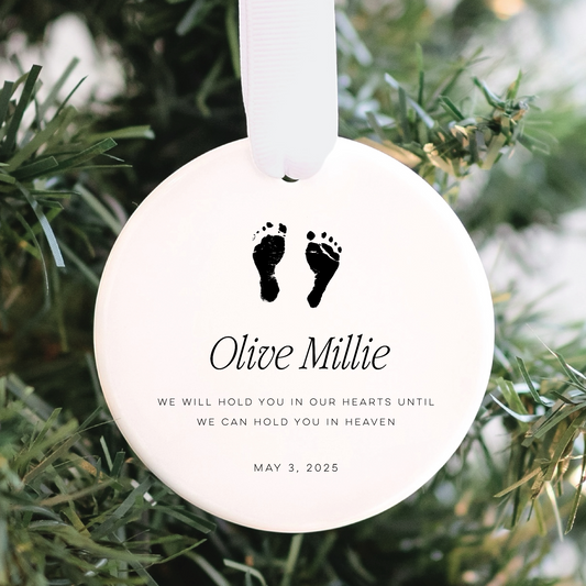 Personalized Baby Memorial Loss Ornament