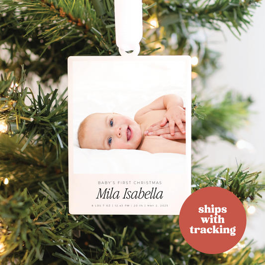 Personalized Baby's First Christmas Ornament