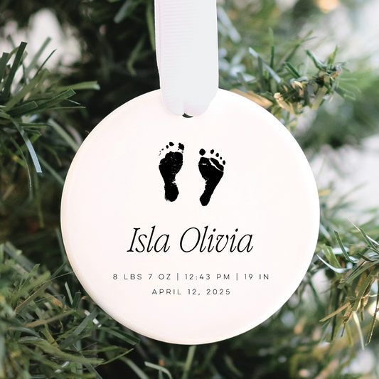 Custom Baby's First Christmas Ornament