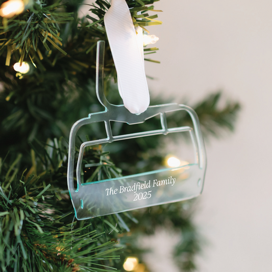 Custom Ski Chairlift Ornament