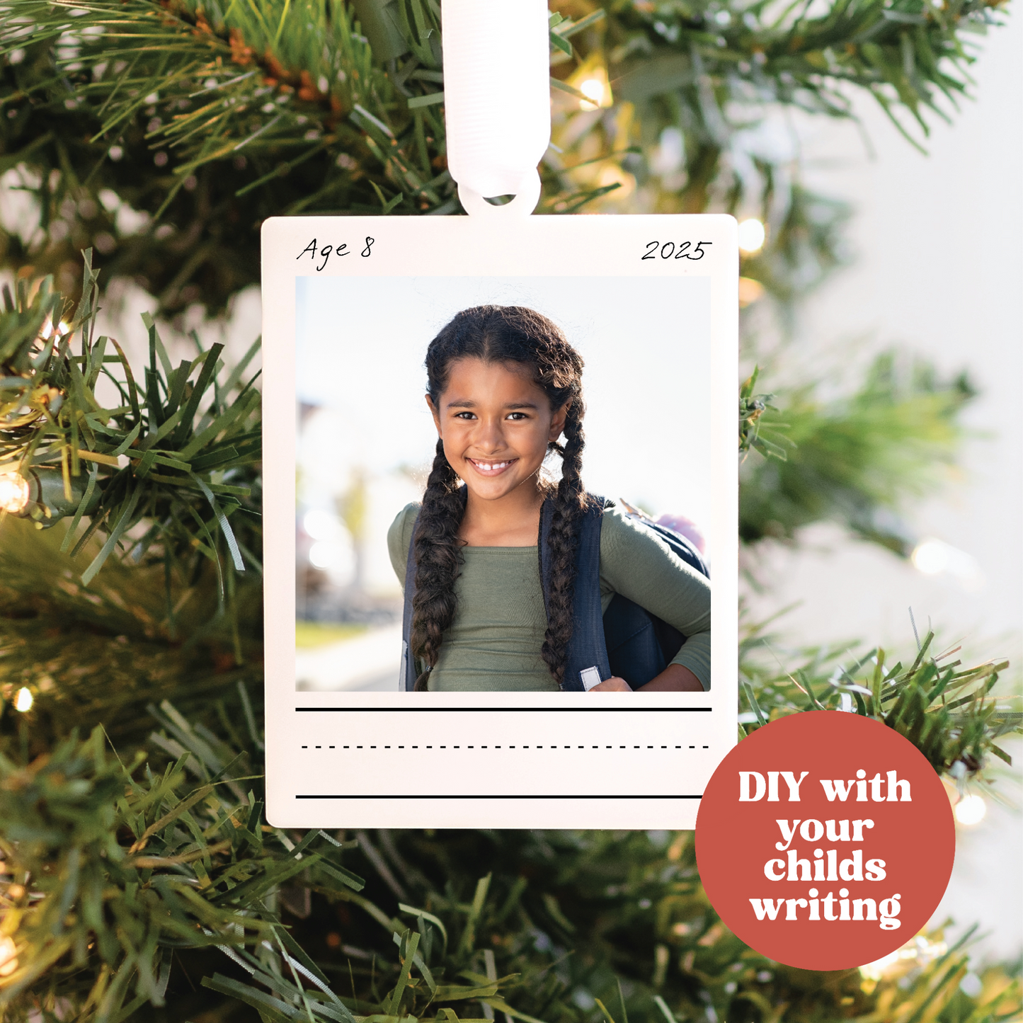 Child's Writing Keepsake Ornament