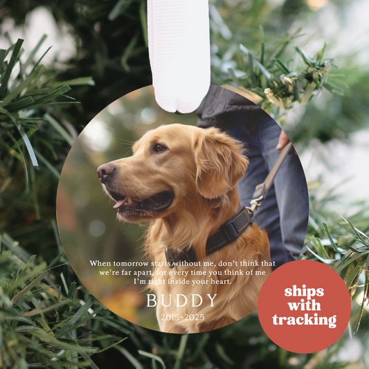 Personalized Pet Memorial Ornament