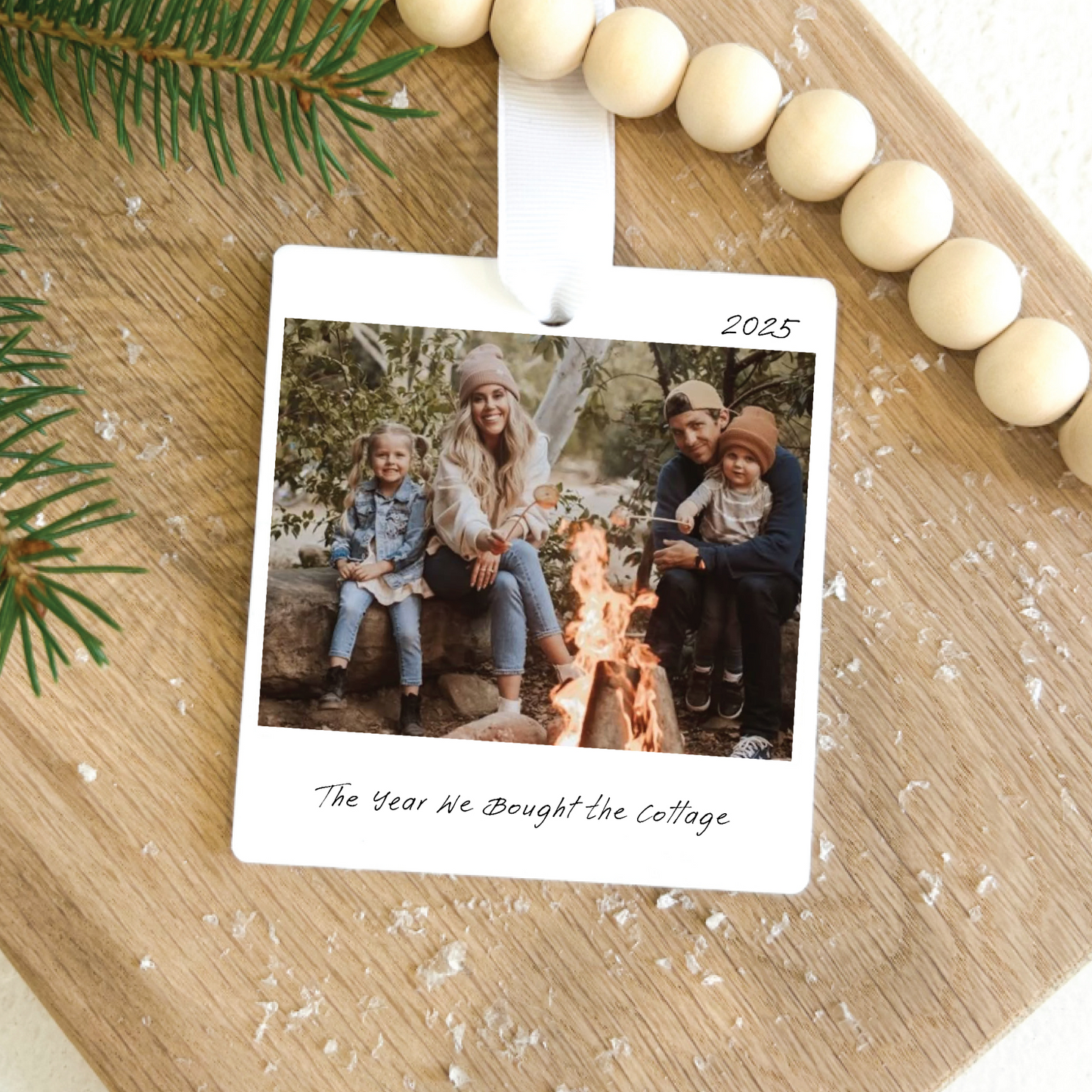 Personalized Photo The Year We Christmas Ornament