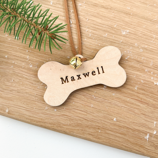 Personalized Wooden Dog Bone