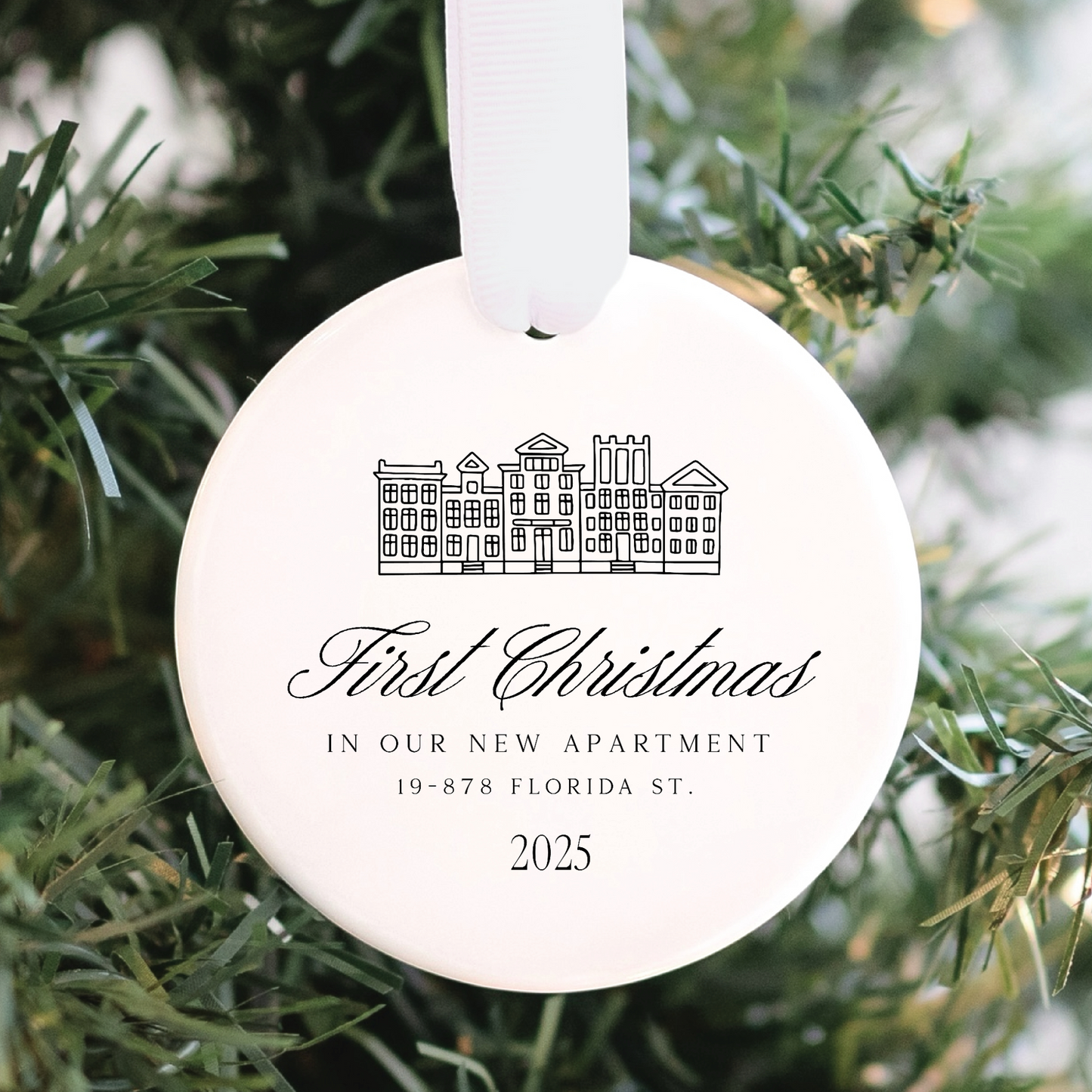 First Christmas in our New Apartment Ornament