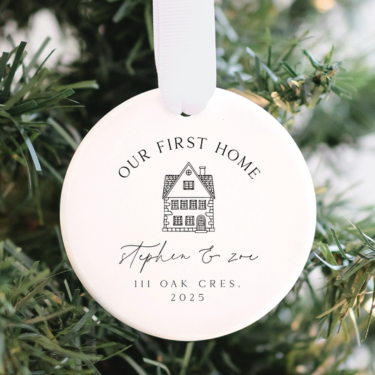 Custom Our First Home Ornament