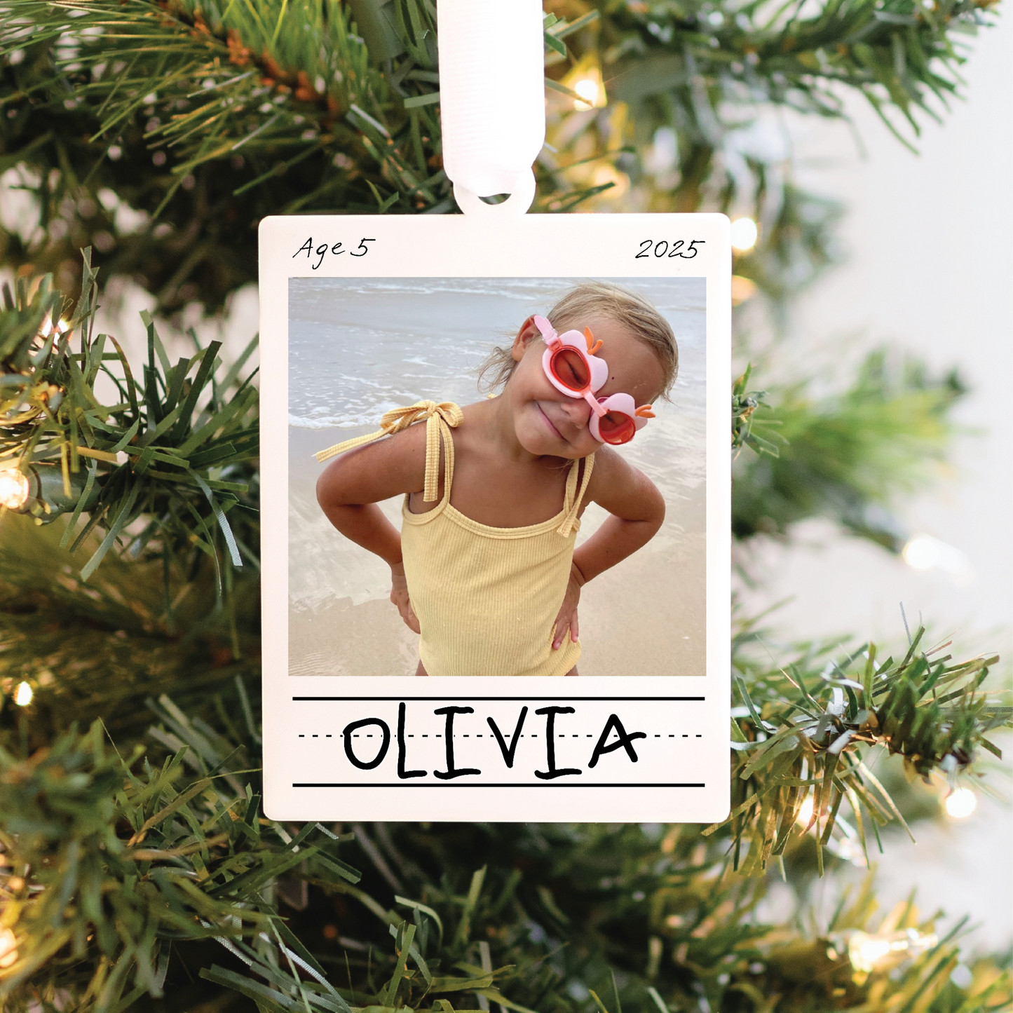Child's Writing Keepsake Ornament