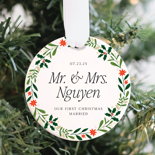 Our First Christmas Married Ornament