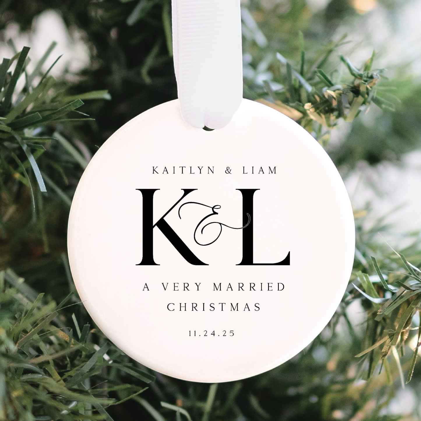 Our First Christmas Married Ornament