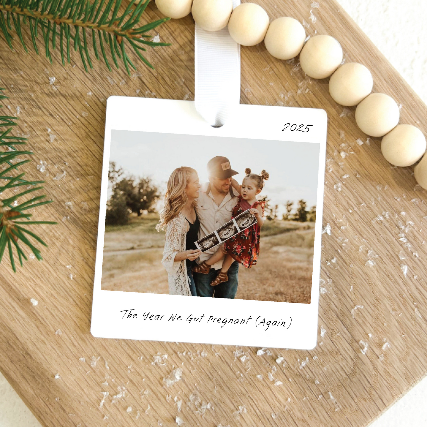 Personalized Photo The Year We Christmas Ornament