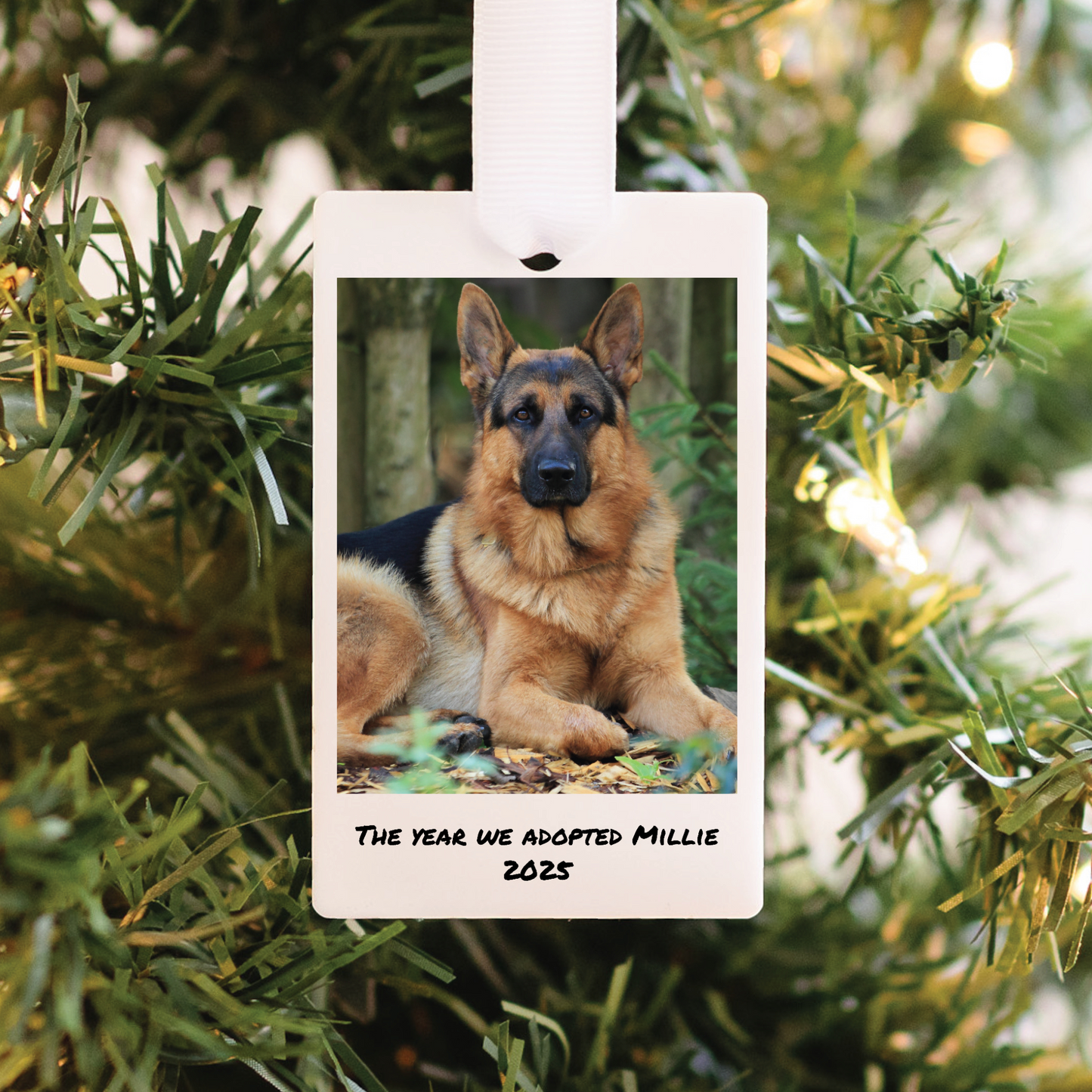 Custom Photo Polaroid Ornament