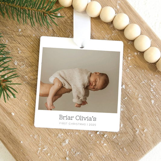 Personalized Baby's First Christmas Ornament
