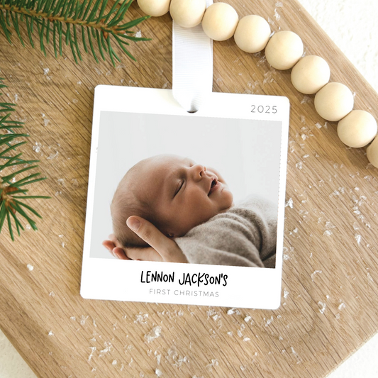 Personalized Baby's First Christmas Ornament