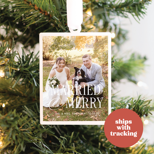 Our First Christmas Married Ornament