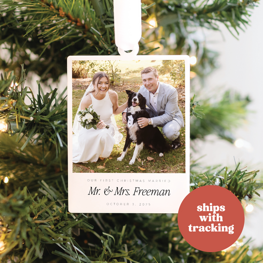 Our First Christmas Married Ornament