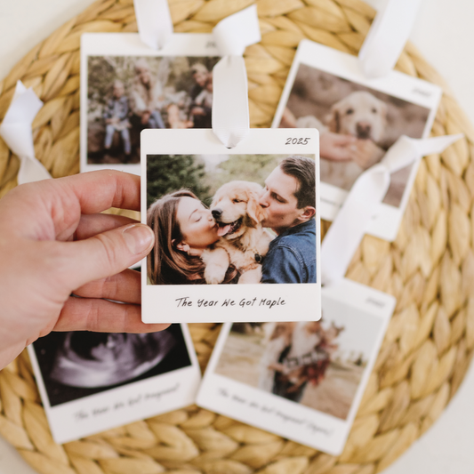 Personalized Photo The Year We Christmas Ornament