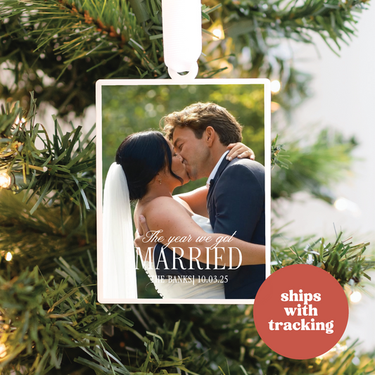 Our First Christmas Married Ornament