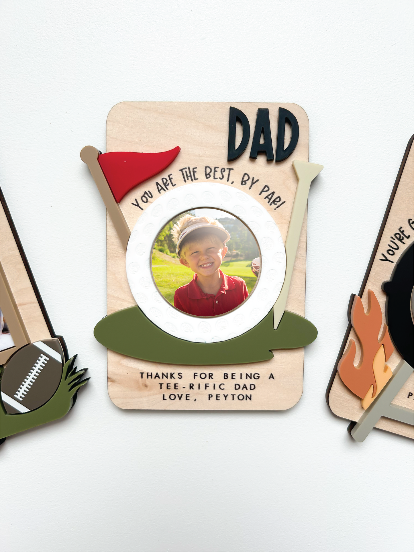 Custom Father's Day Golf Photo Magnet