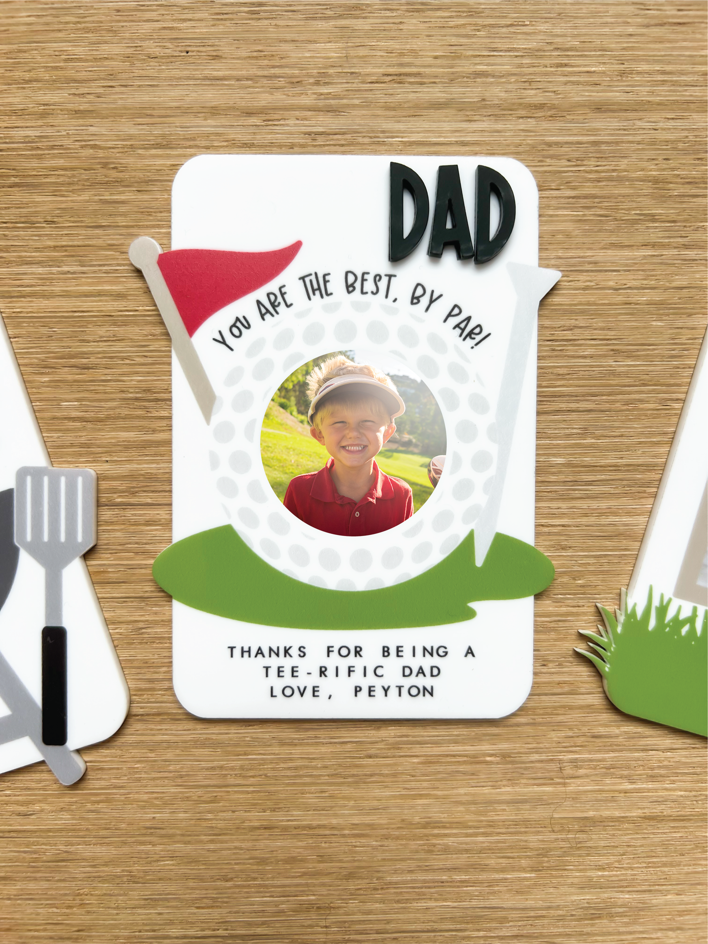 Custom Acrylic Father's Day Golf Photo Magnet