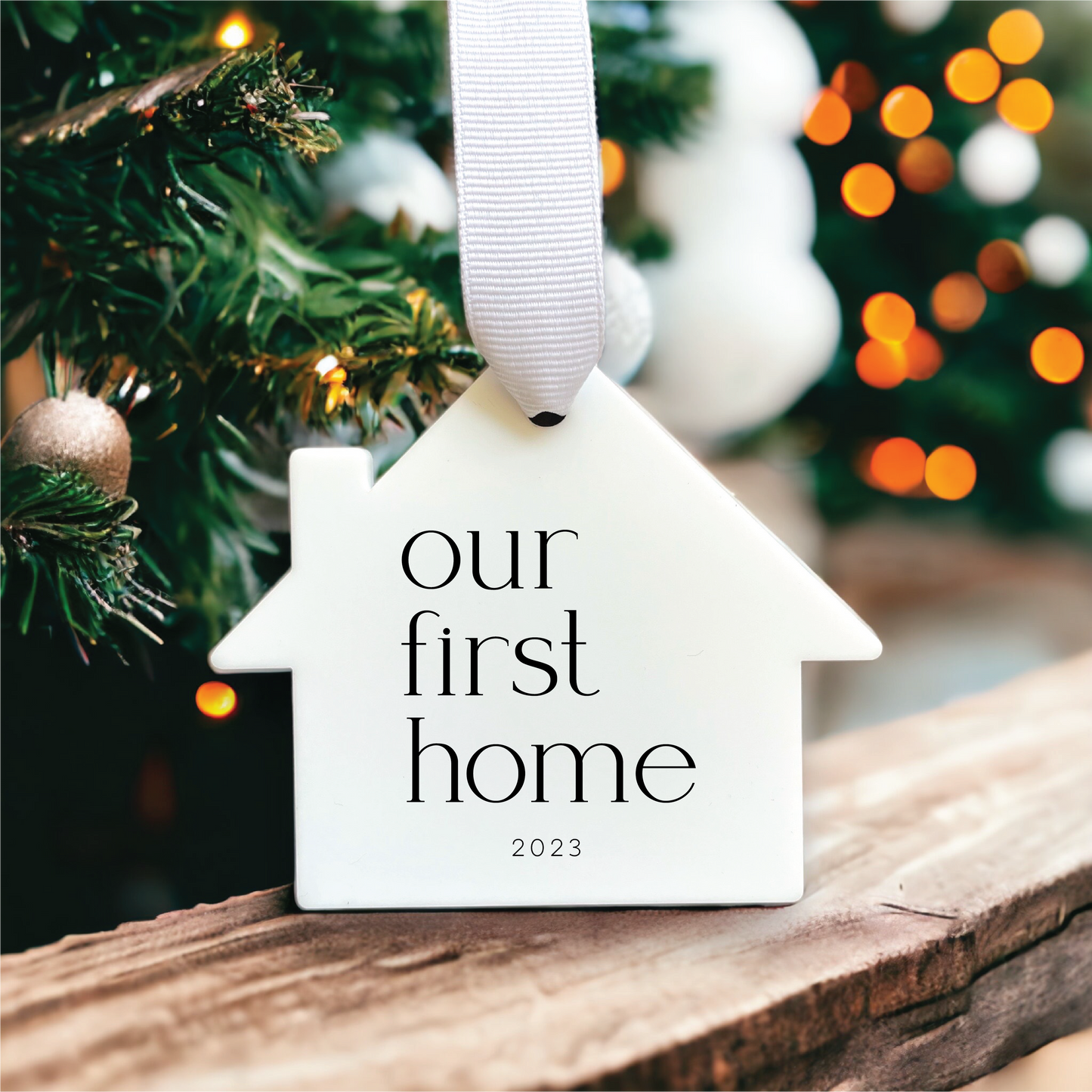 Generic First Christmas in our New Home Ornament 2023 | New Homeowner Gift | Real Estate Gift | Housewarming Gift