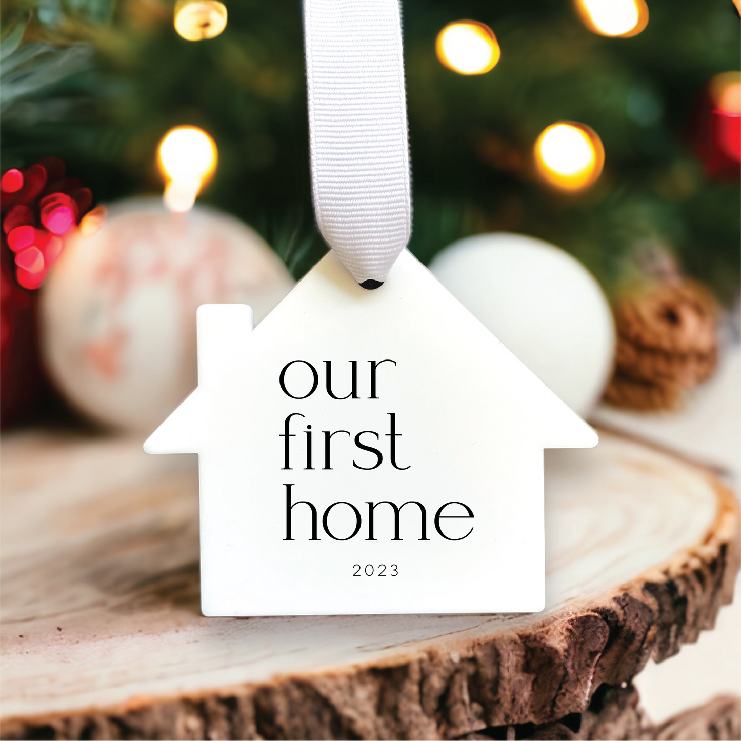 Generic First Christmas in our New Home Ornament 2023 | New Homeowner Gift | Real Estate Gift | Housewarming Gift