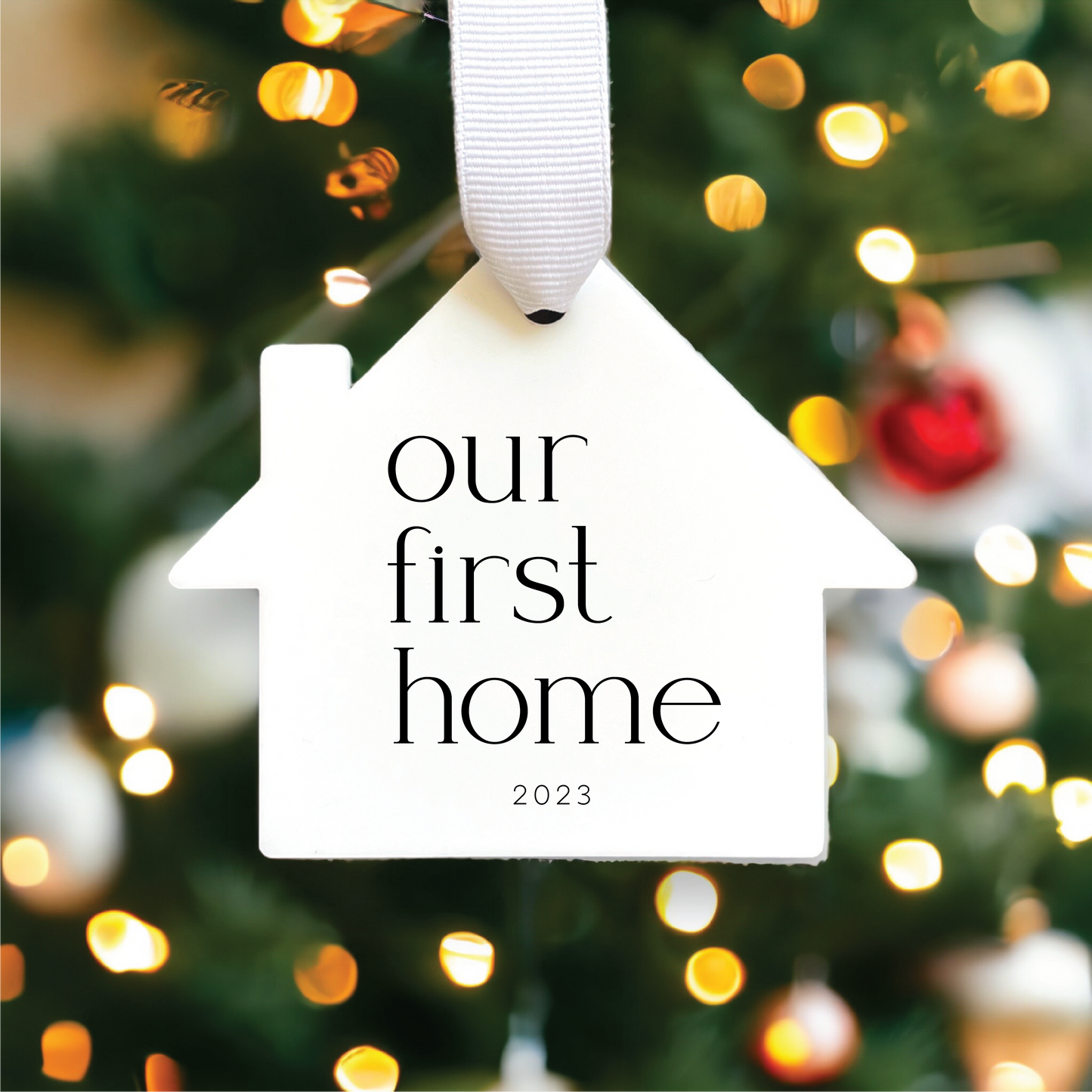 Generic First Christmas in our New Home Ornament 2023 | New Homeowner Gift | Real Estate Gift | Housewarming Gift