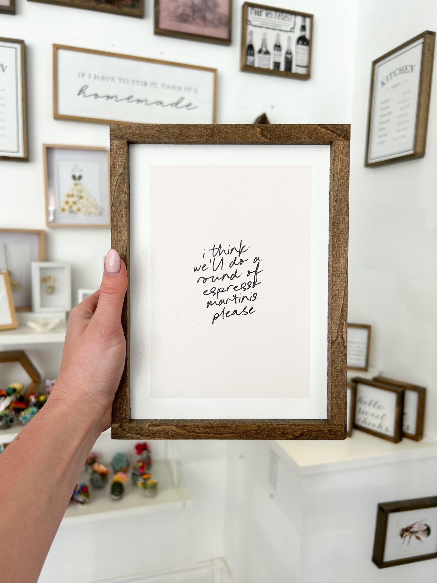 Round of Espresso Martinis Sign