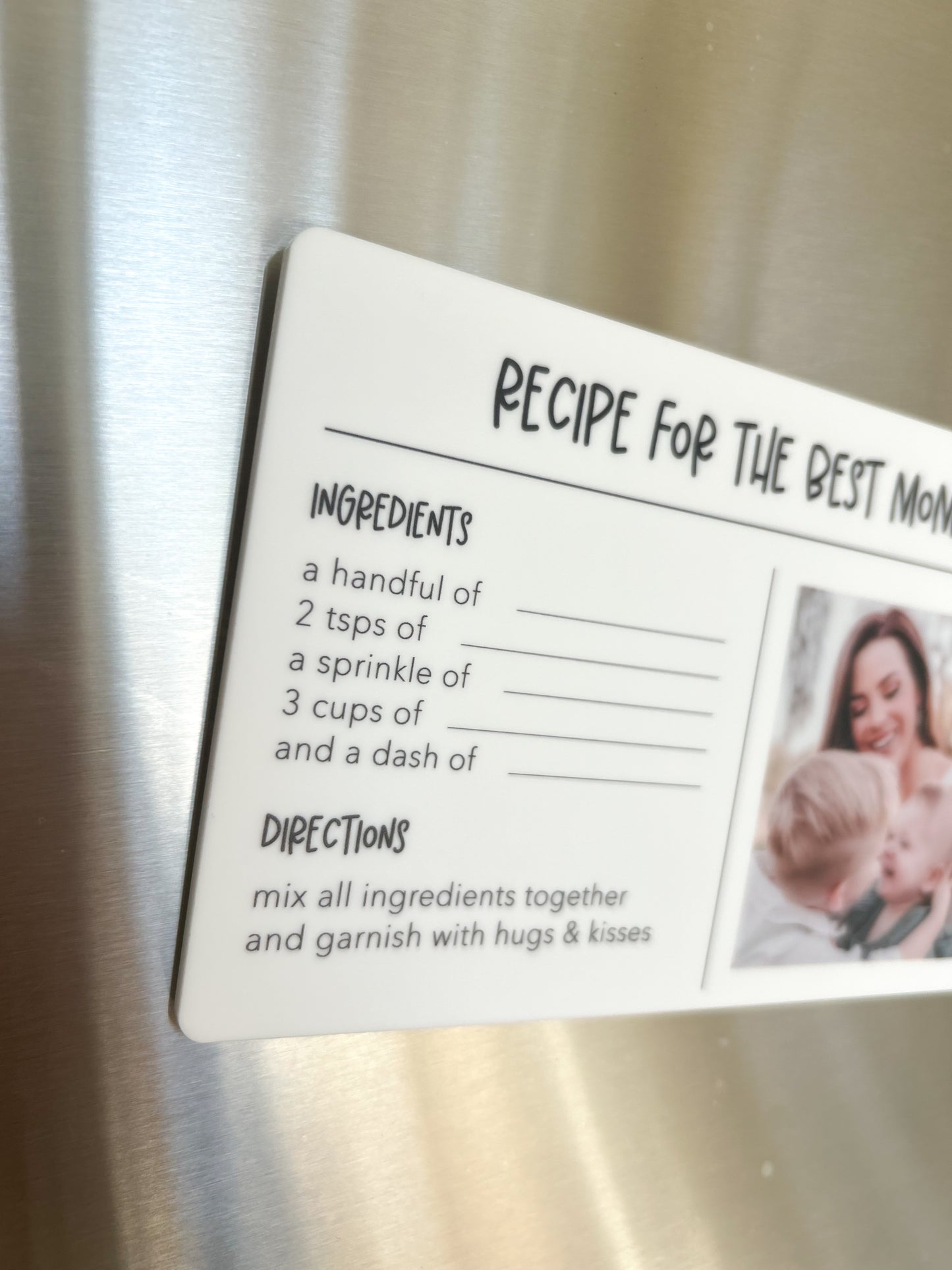 Recipe for the Best Mom Fridge Magnet