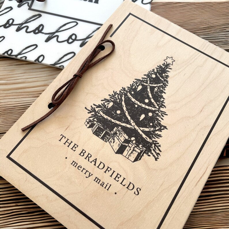 Christmas Card Keeper | Custom Card Keeper | Custom Card Holder |Birthday Cards | Personalized Wedding Gift | Holiday Card Storage |Card Box