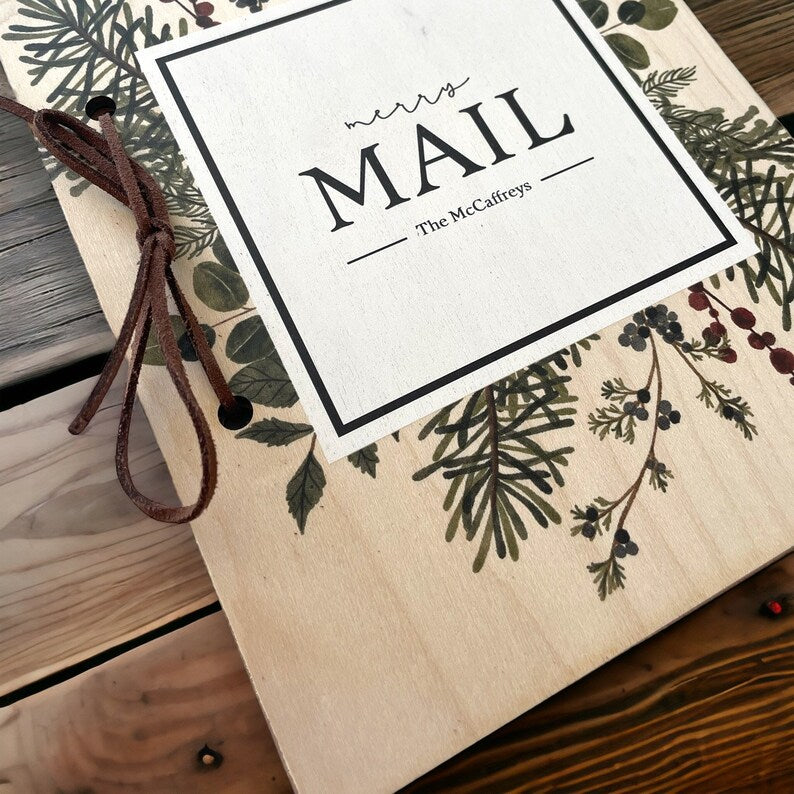 Christmas Card Keeper | Custom Card Keeper | Custom Card Holder |Birthday Cards | Personalized Wedding Gift | Holiday Card Storage |Card Box