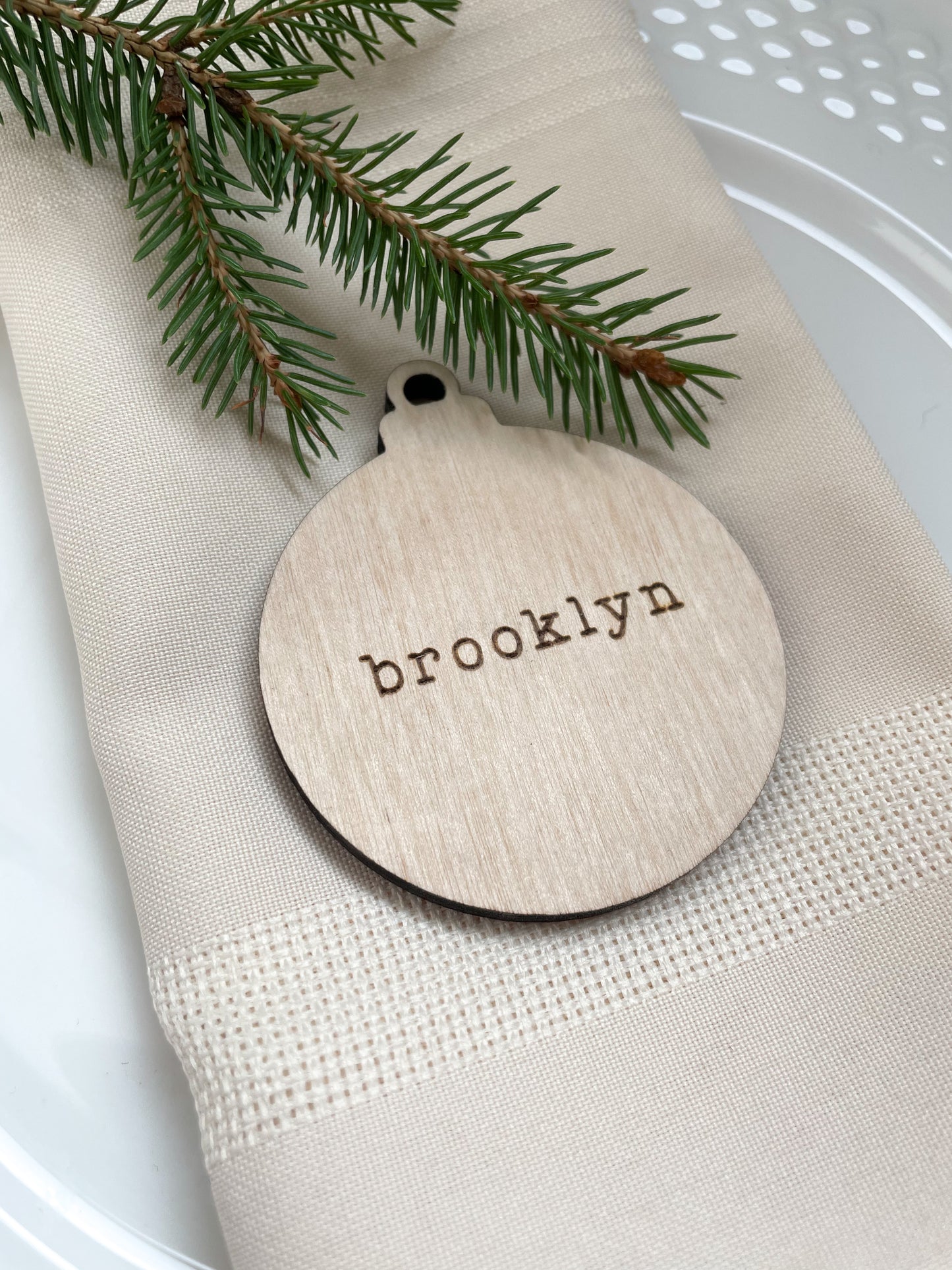 Custom Ornament Bauble Place Setting Tag | Christmas Dinner Place Setting | Wedding Place Setting | Place Cards | Gift Tags