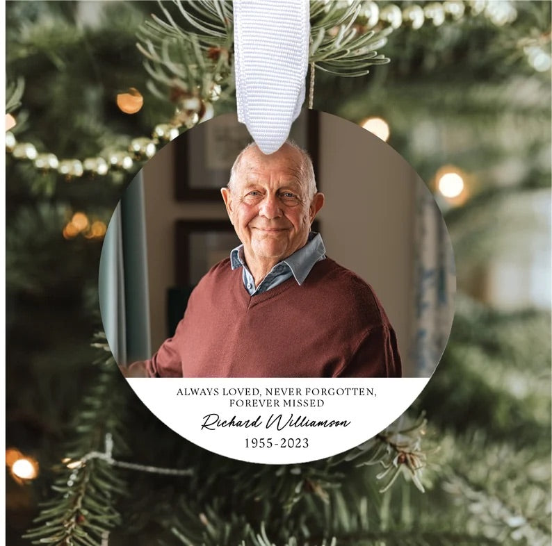 Custom Memorial Ornament 2023 | In Loving Memory Ornament | Cardinal Ornament | Someone In Heaven Ornament | Bereavement Gift