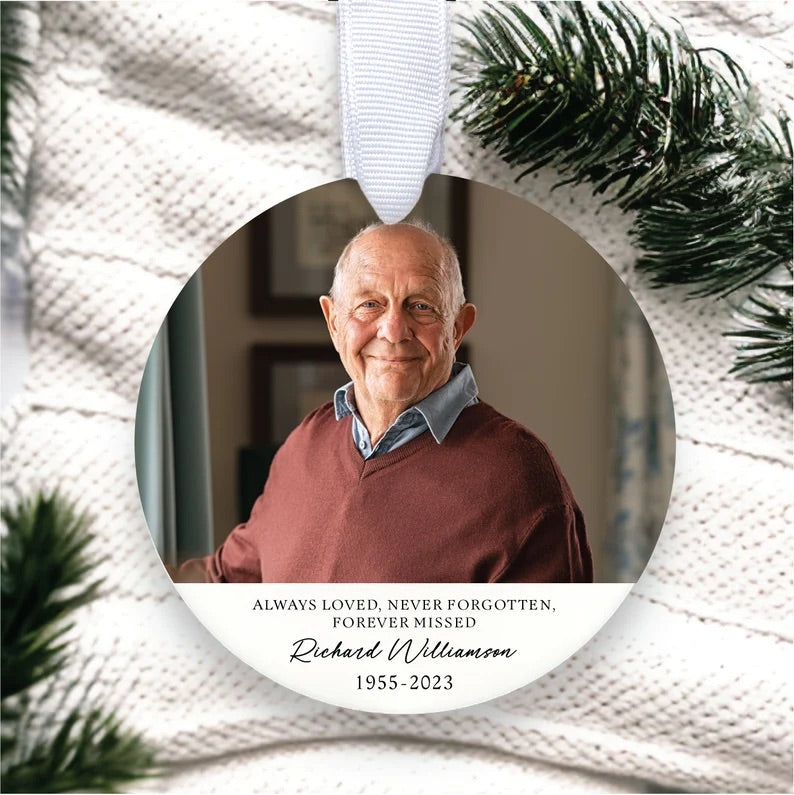 Custom Memorial Ornament 2023 | In Loving Memory Ornament | Cardinal Ornament | Someone In Heaven Ornament | Bereavement Gift