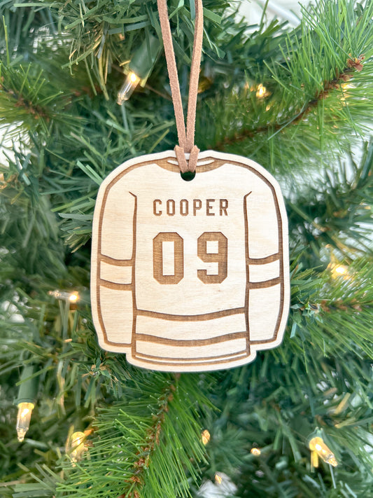 Custom Hockey Jersey Ornament