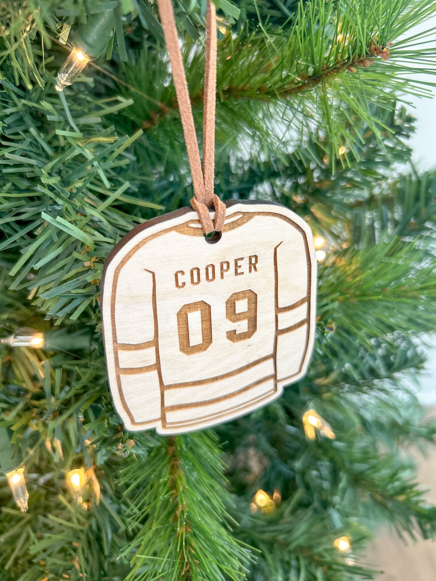 Custom Hockey Jersey Ornament
