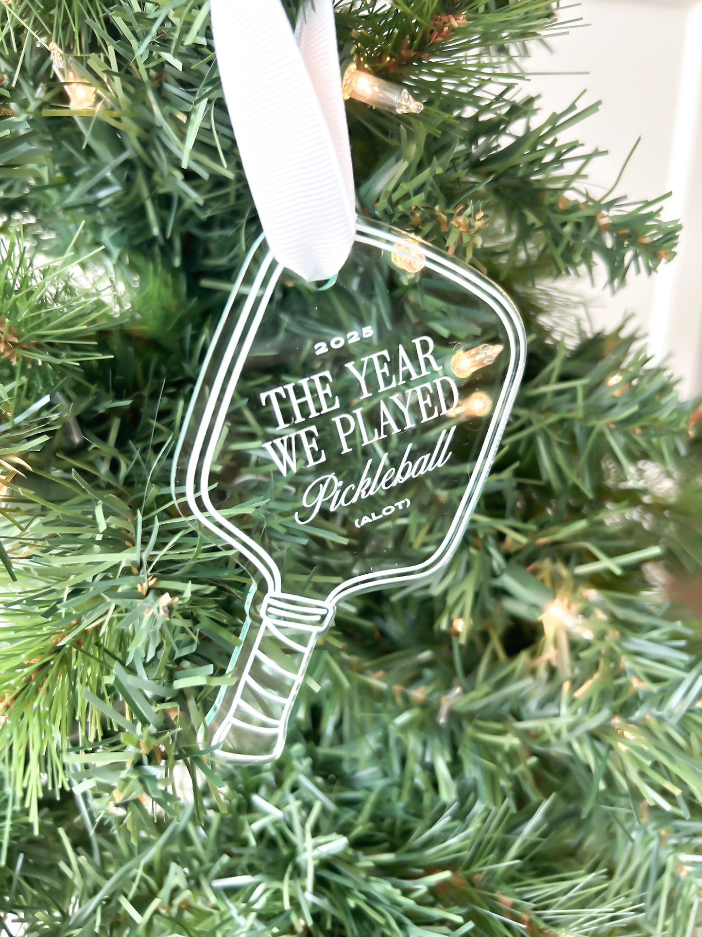 Pickleball Paddle Ornament