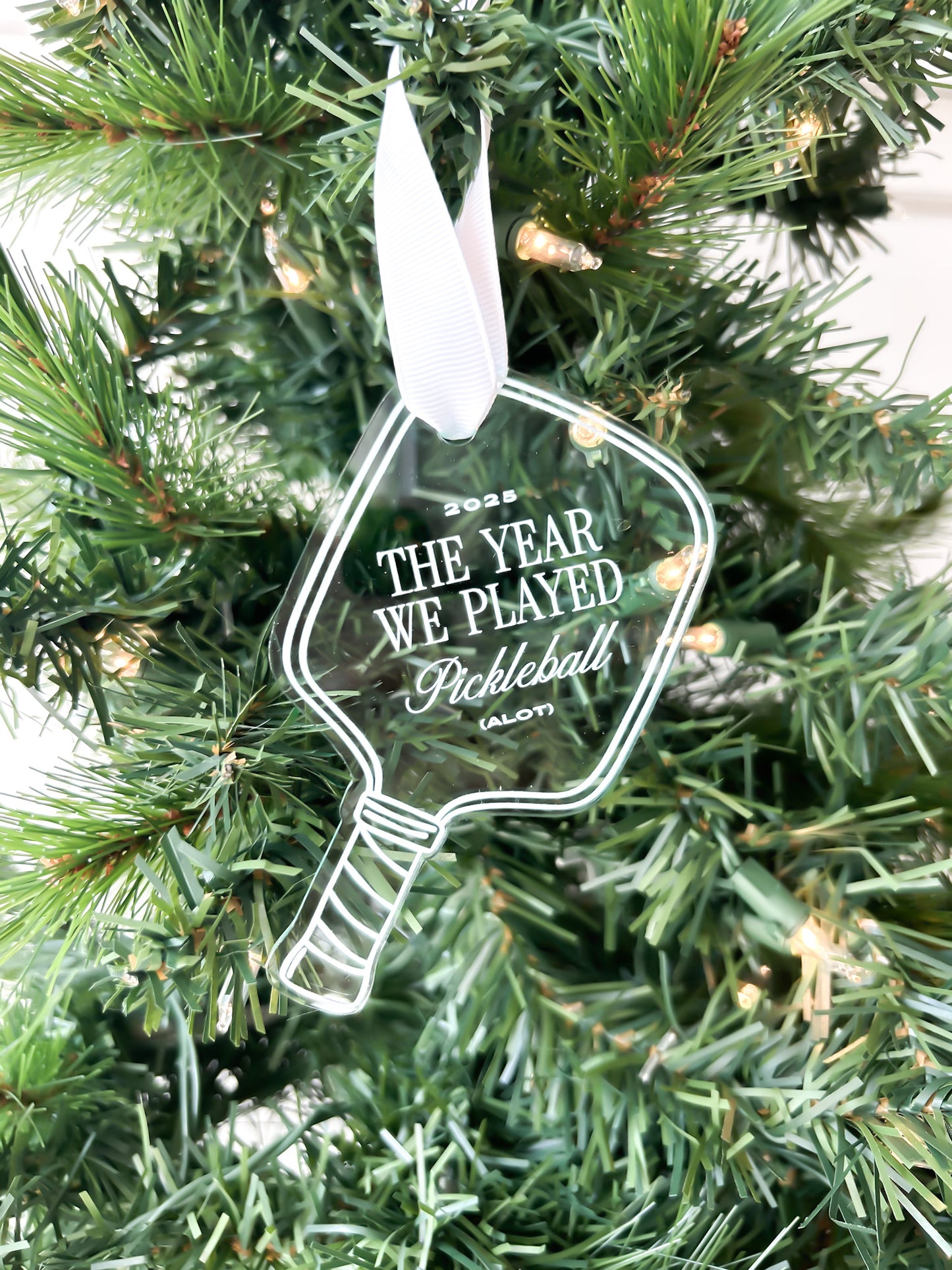 Pickleball Paddle Ornament