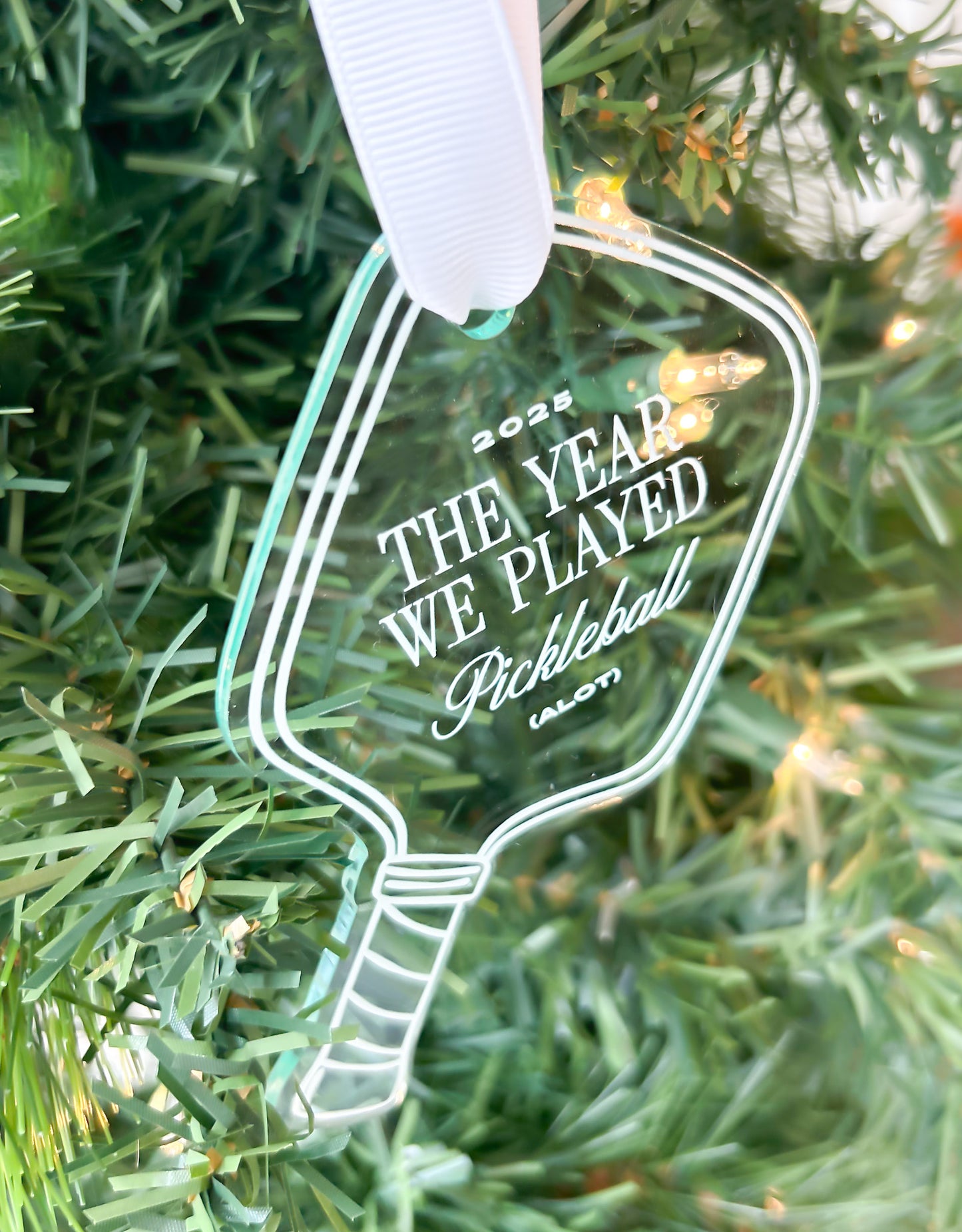 Pickleball Paddle Ornament