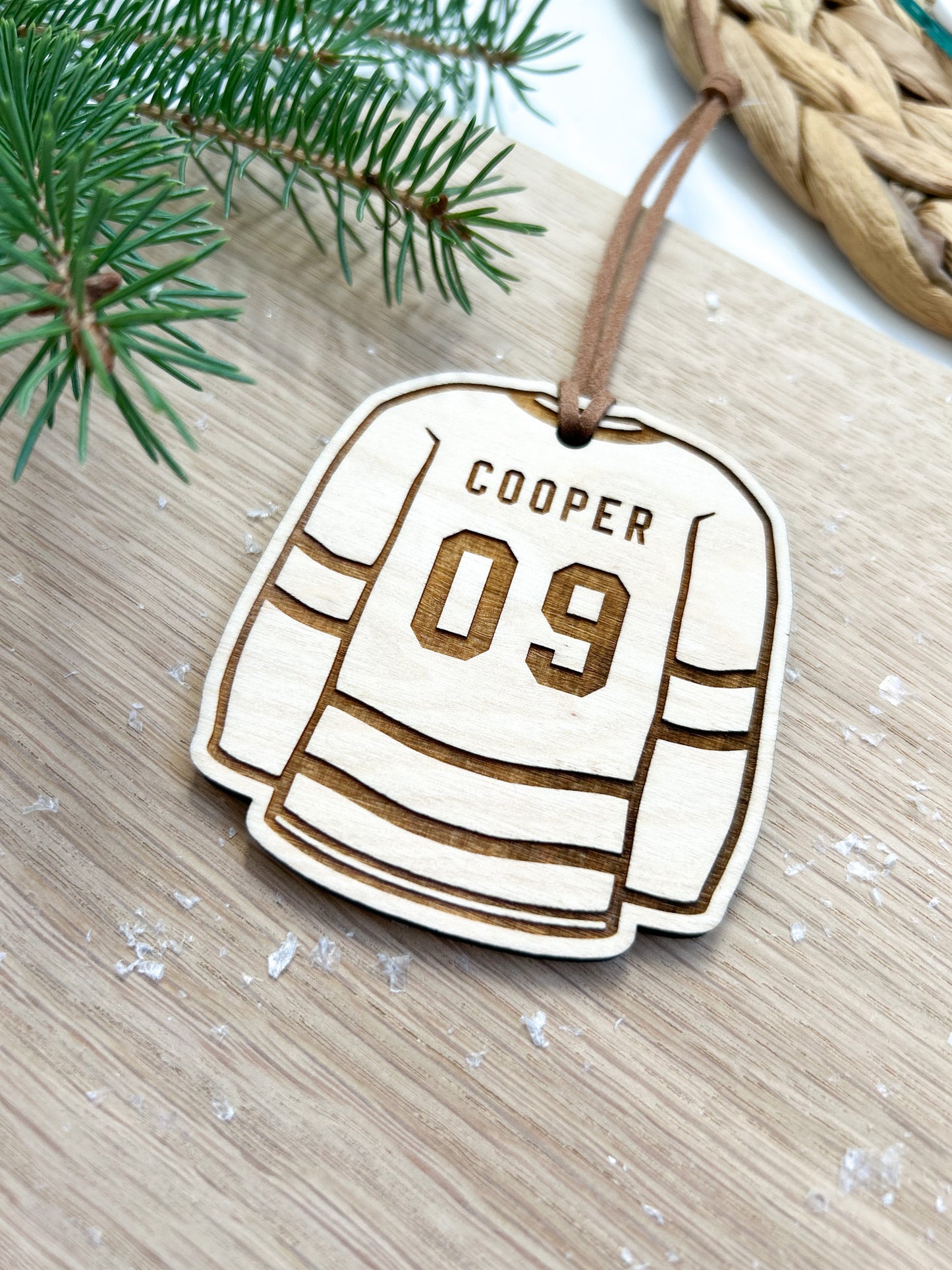Custom Hockey Jersey Ornament
