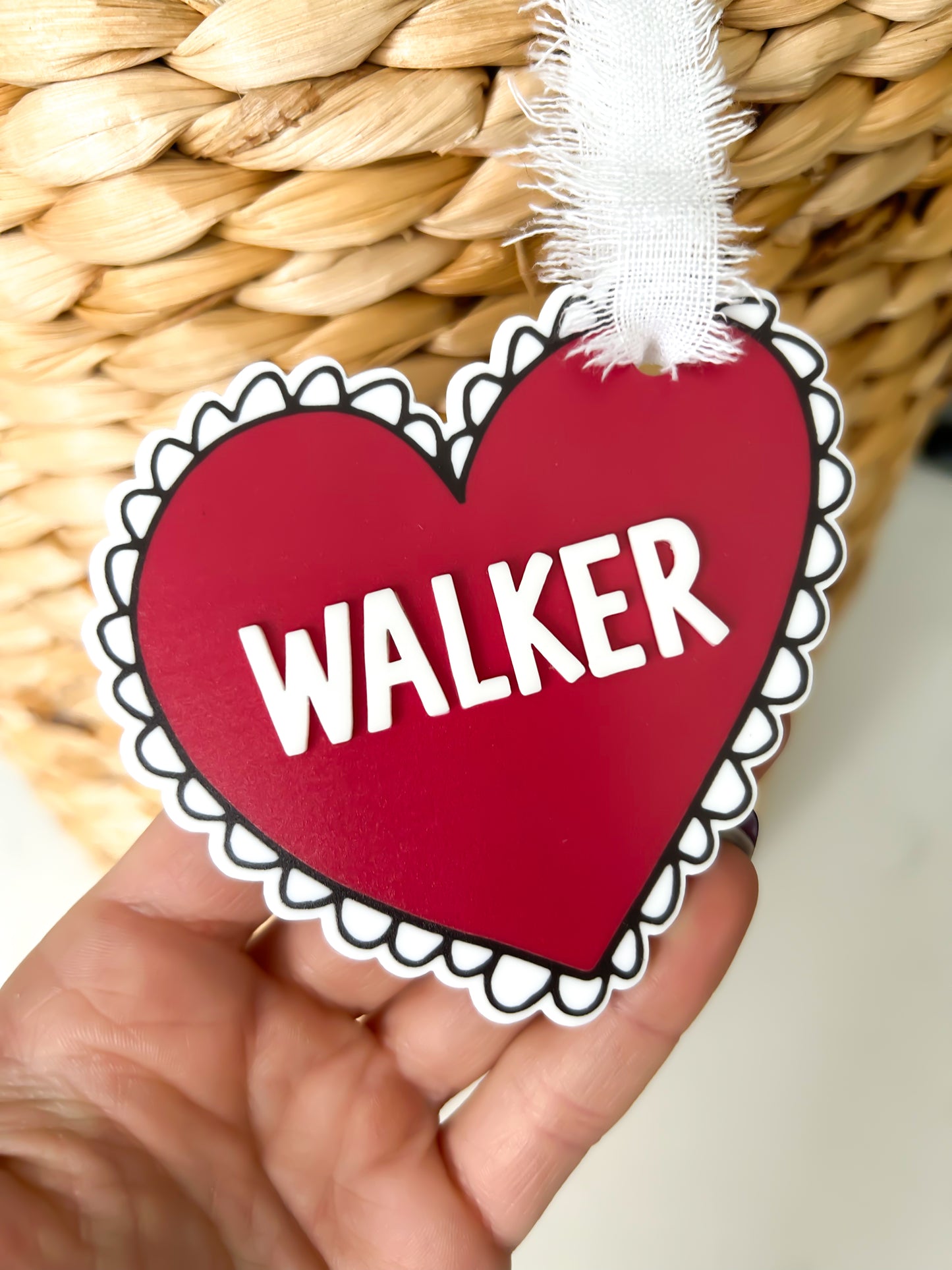 Valentines Heart Tag