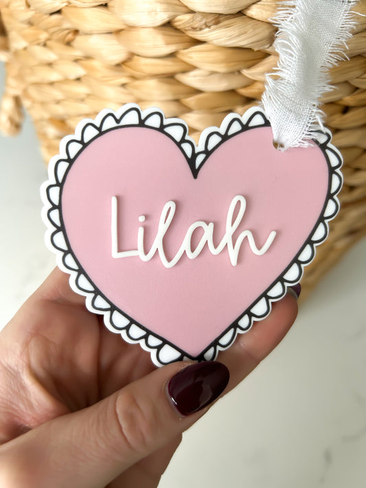 Valentines Heart Tag