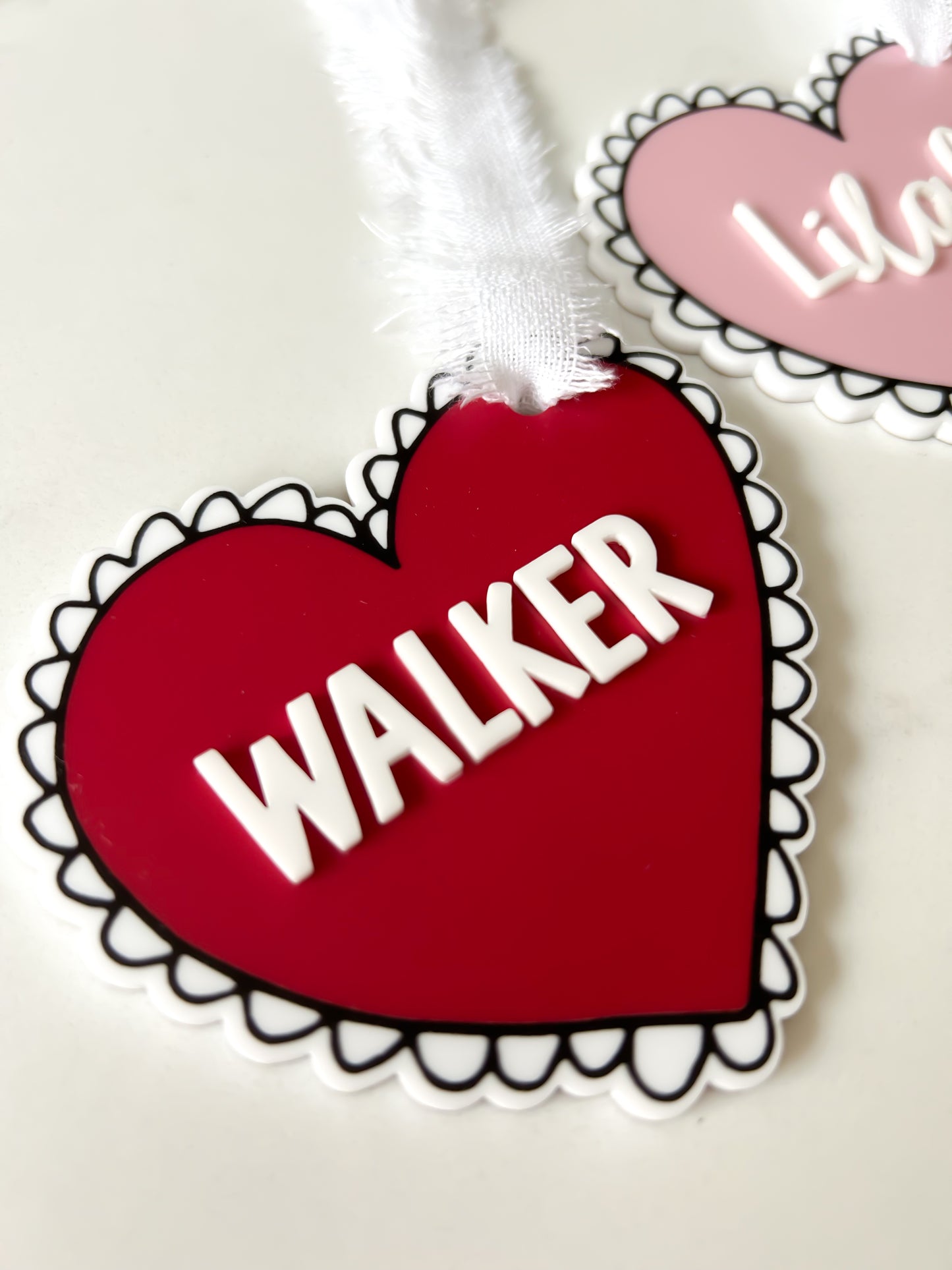 Valentines Heart Tag