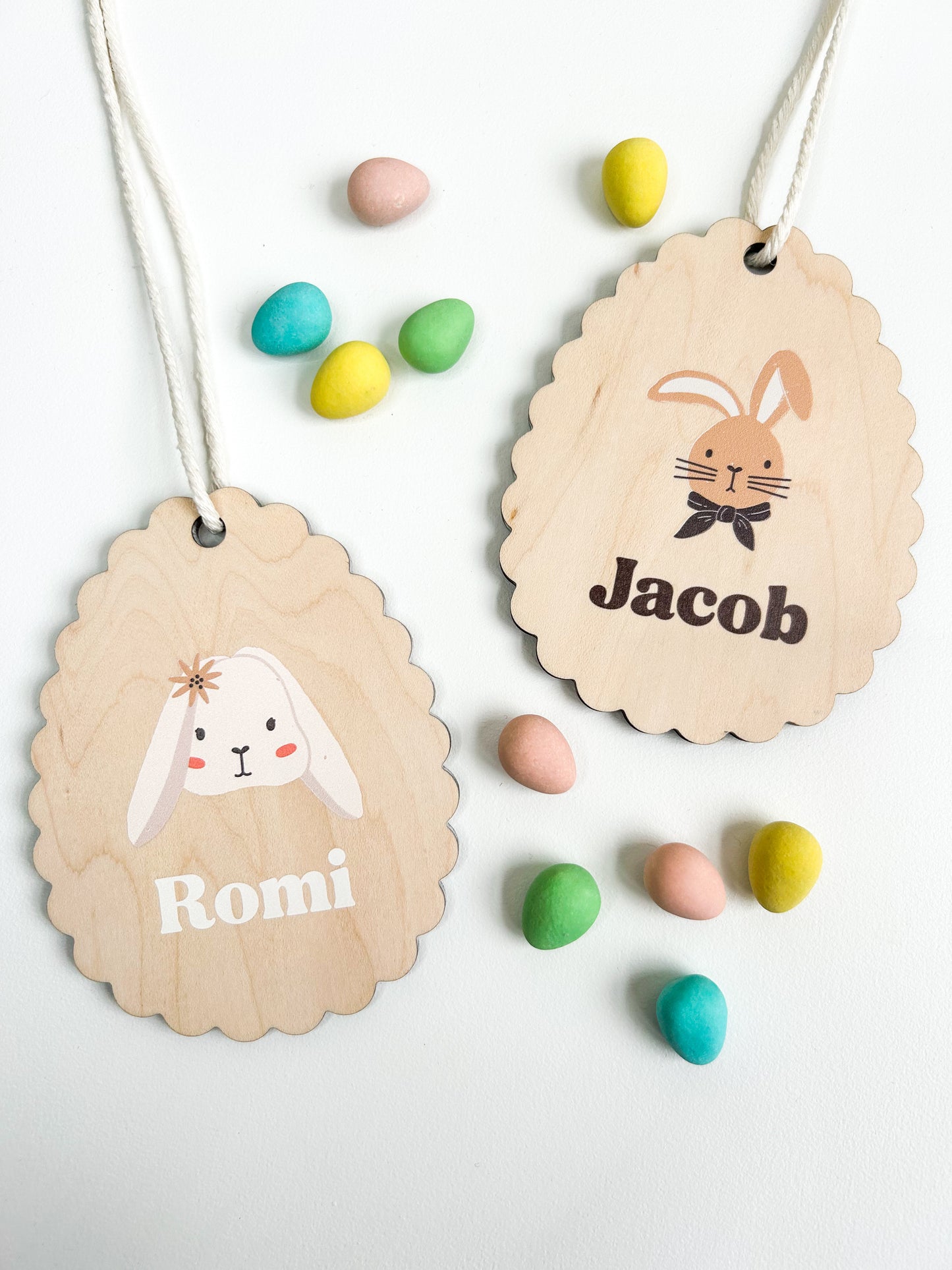Wooden Easter Tags